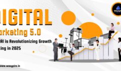Grey and Orange Modern Digital Marketing Banner Landscape
